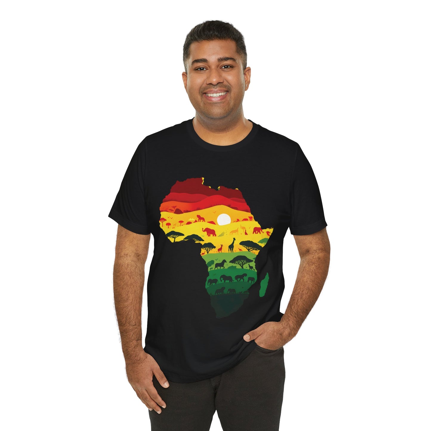 African Map Unisex Jersey Short Sleeve T-Shirt - Embrace Your Roots - Black History Month Juneteenth