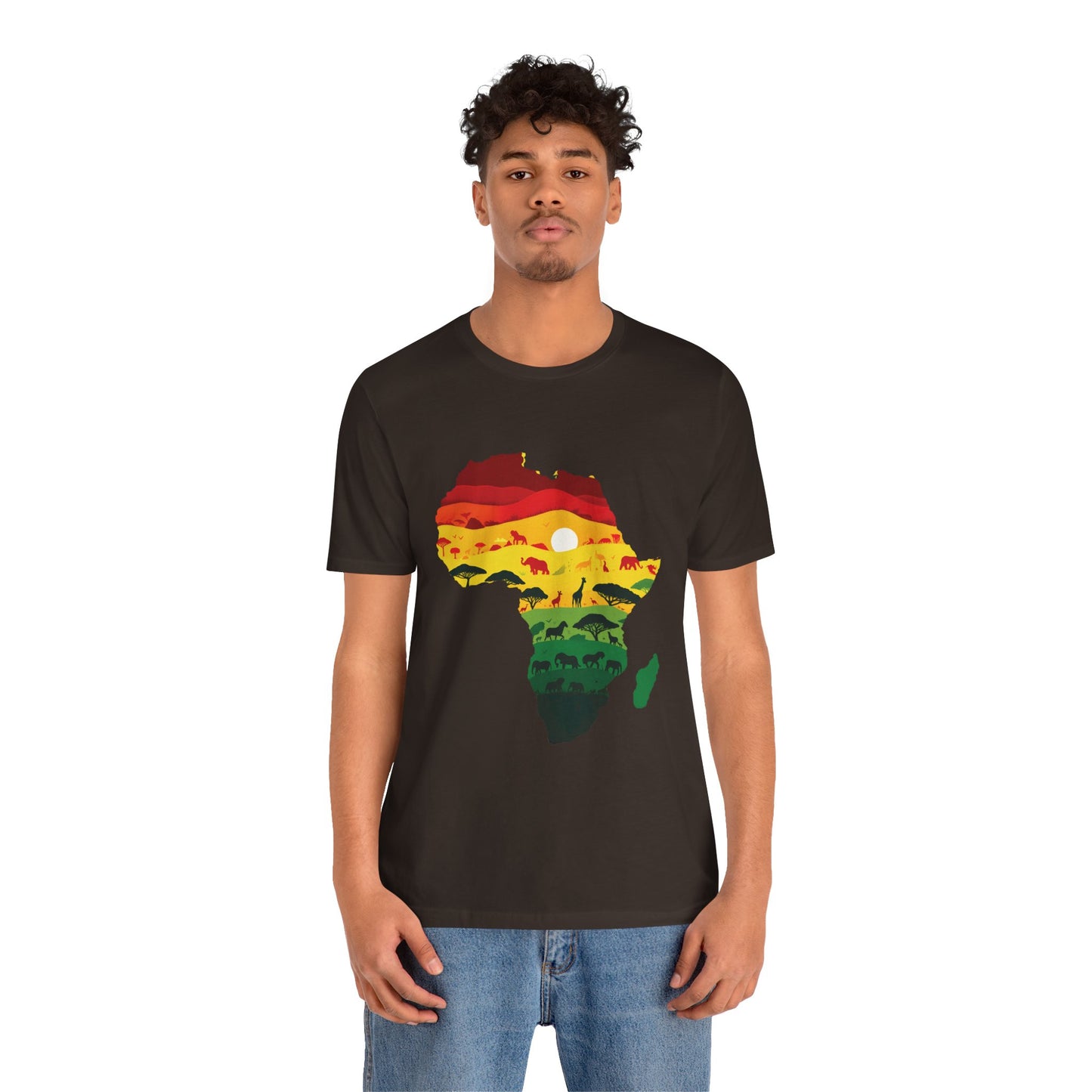 African Map Unisex Jersey Short Sleeve T-Shirt - Embrace Your Roots - Black History Month Juneteenth