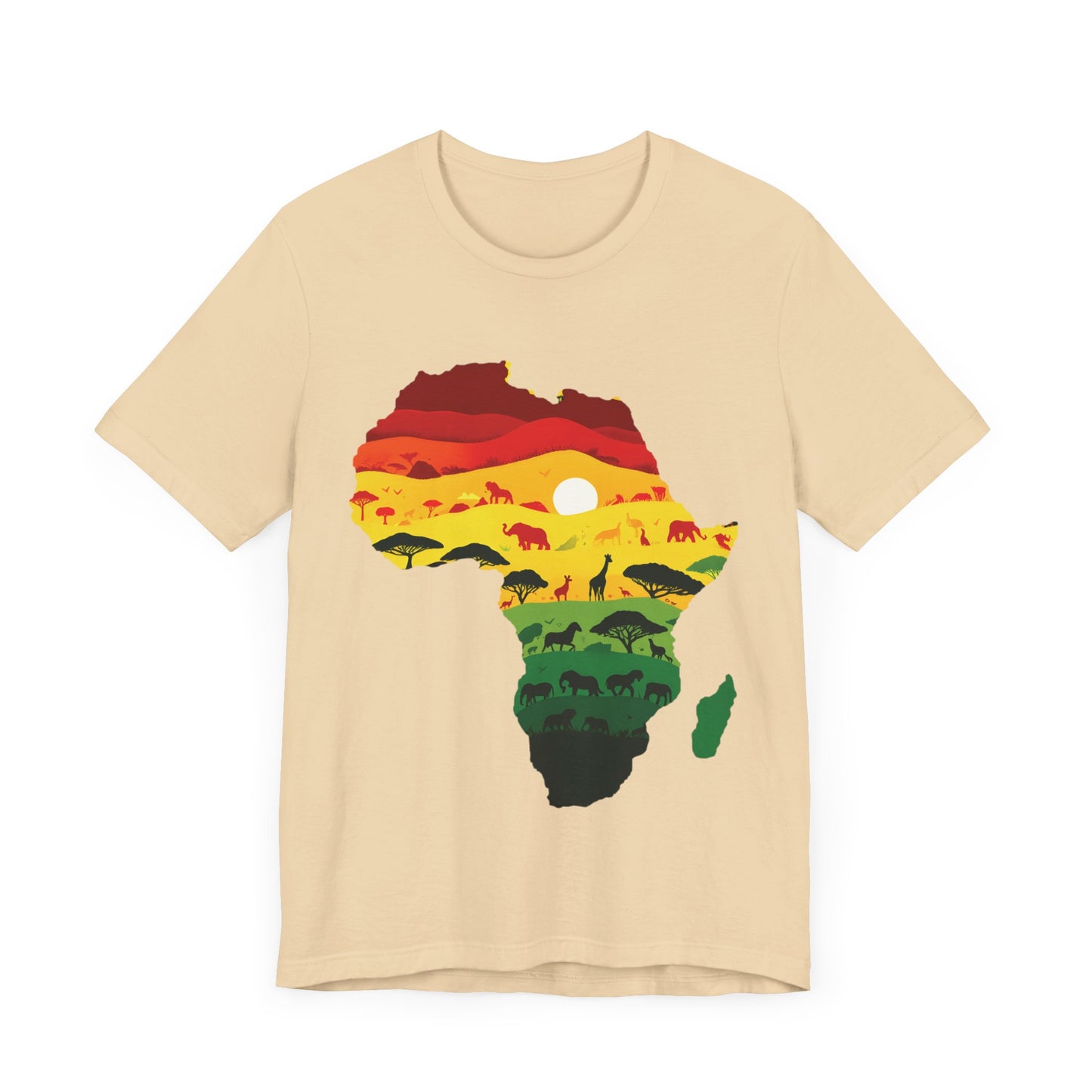 African Map Unisex Jersey Short Sleeve T-Shirt - Embrace Your Roots - Black History Month Juneteenth