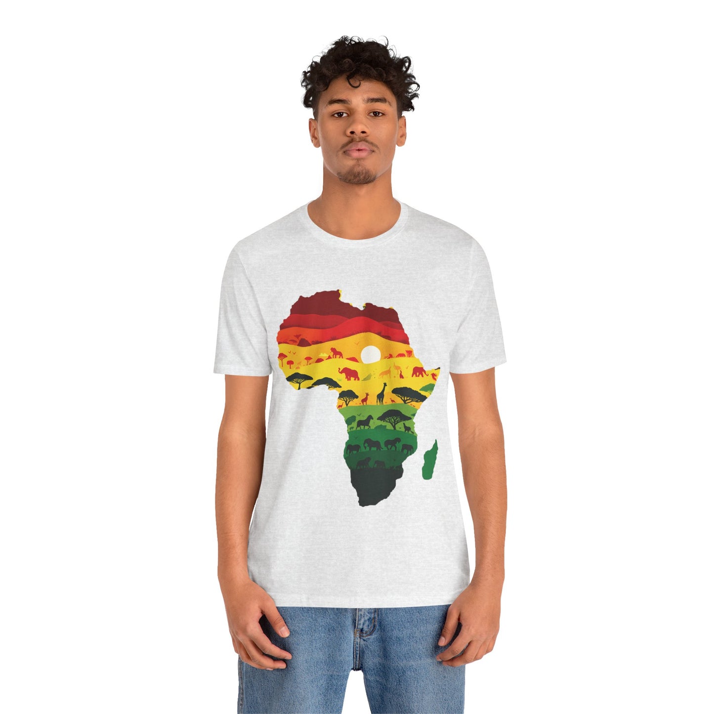 African Map Unisex Jersey Short Sleeve T-Shirt - Embrace Your Roots - Black History Month Juneteenth