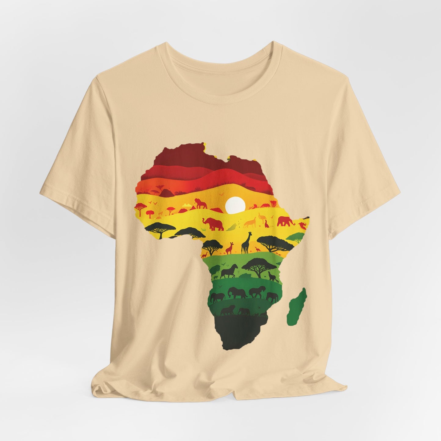 African Map Unisex Jersey Short Sleeve T-Shirt - Embrace Your Roots - Black History Month Juneteenth