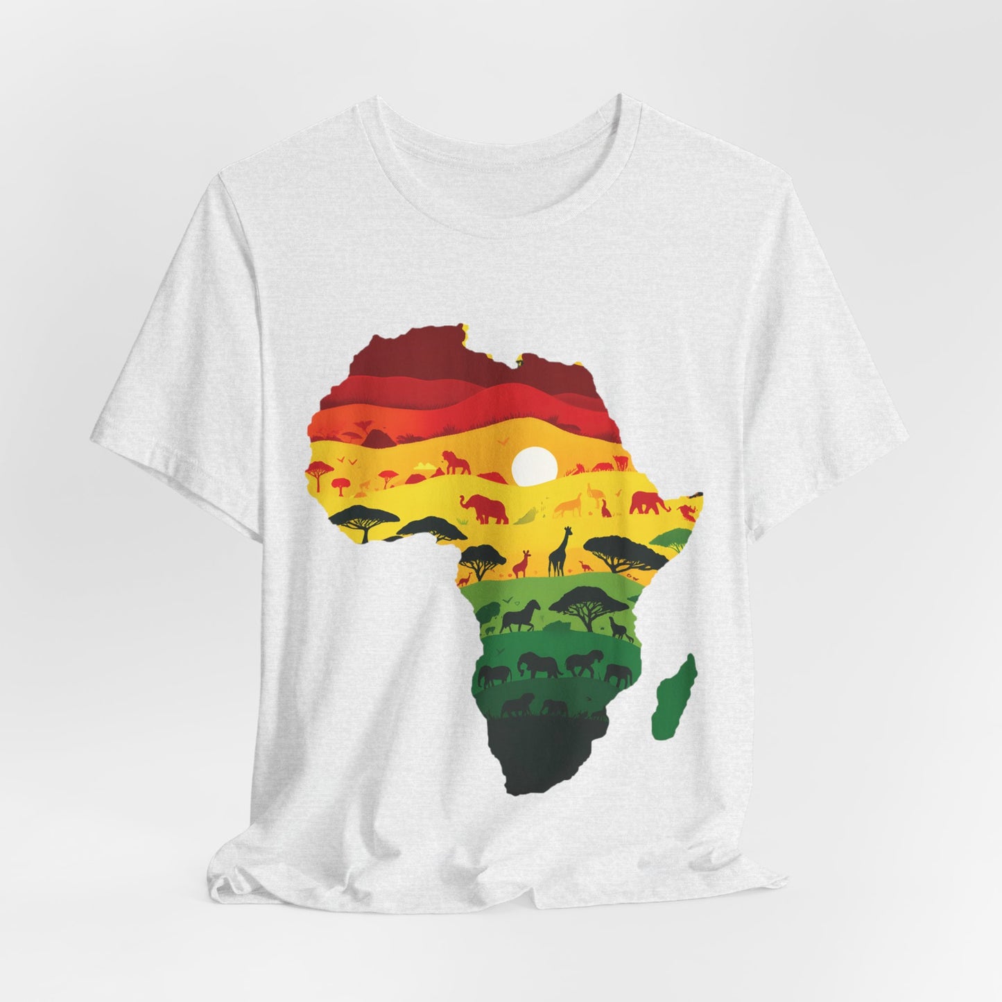 African Map Unisex Jersey Short Sleeve T-Shirt - Embrace Your Roots - Black History Month Juneteenth