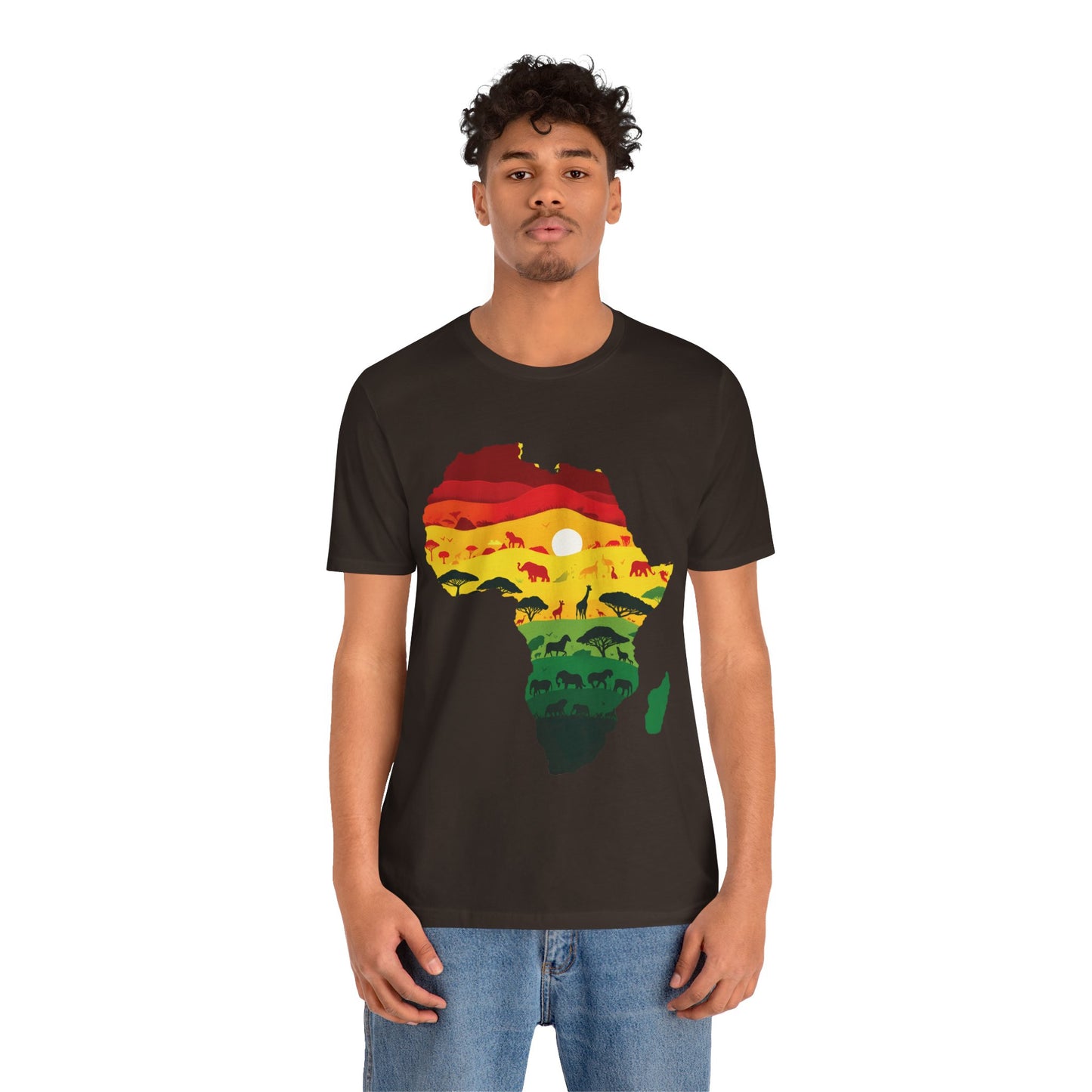 African Map Unisex Jersey Short Sleeve T-Shirt - Embrace Your Roots - Black History Month Juneteenth