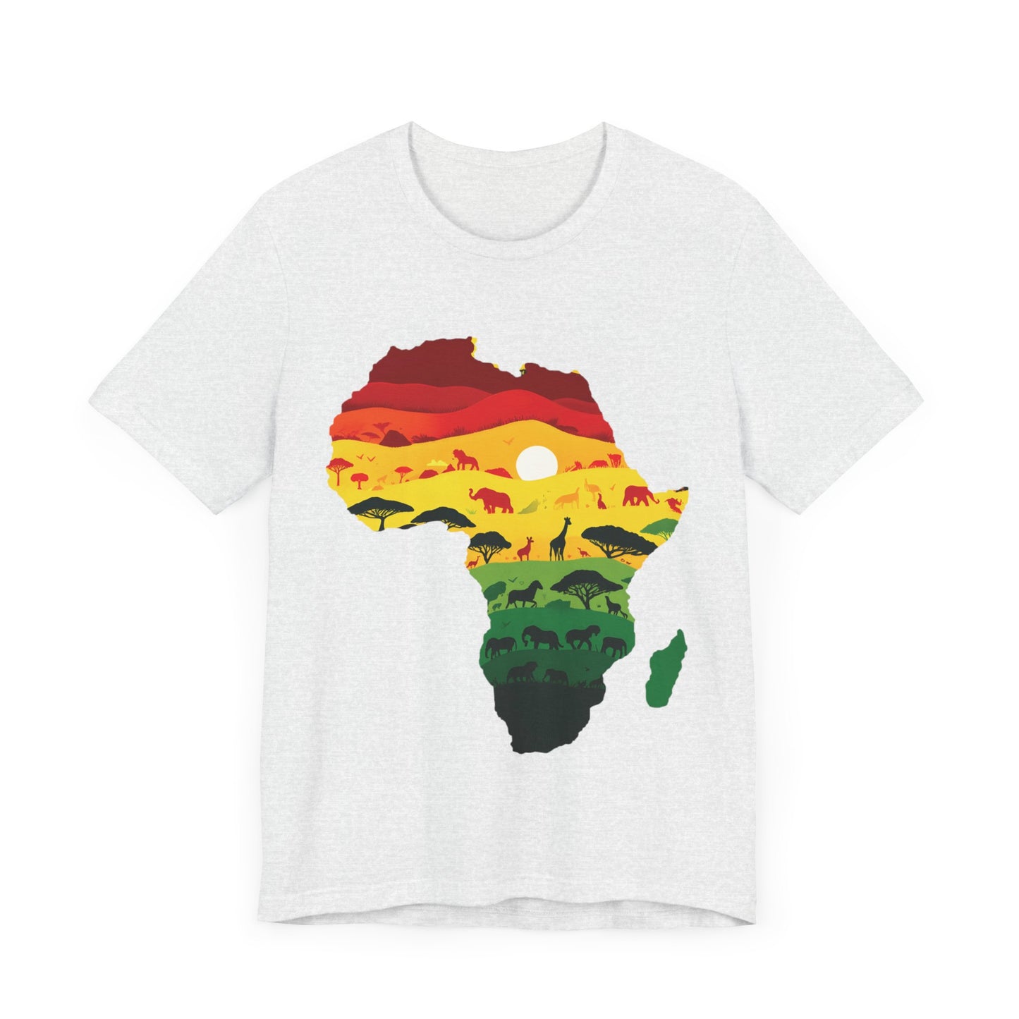 African Map Unisex Jersey Short Sleeve T-Shirt - Embrace Your Roots - Black History Month Juneteenth