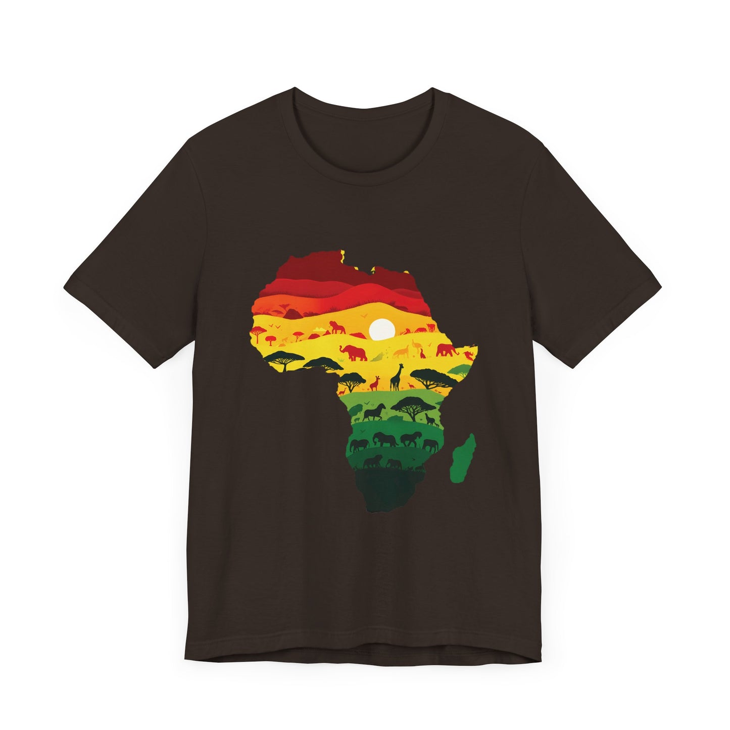 African Map Unisex Jersey Short Sleeve T-Shirt - Embrace Your Roots - Black History Month Juneteenth