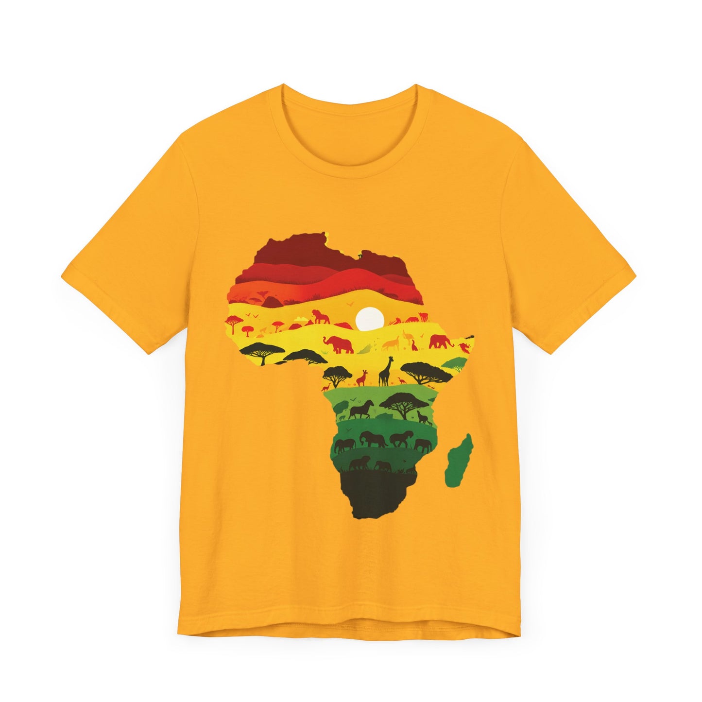 African Map Unisex Jersey Short Sleeve T-Shirt - Embrace Your Roots - Black History Month Juneteenth