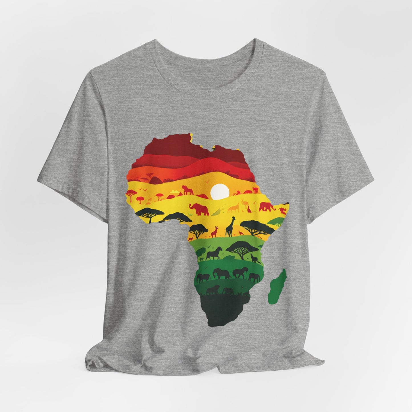 African Map Unisex Jersey Short Sleeve T-Shirt - Embrace Your Roots - Black History Month Juneteenth