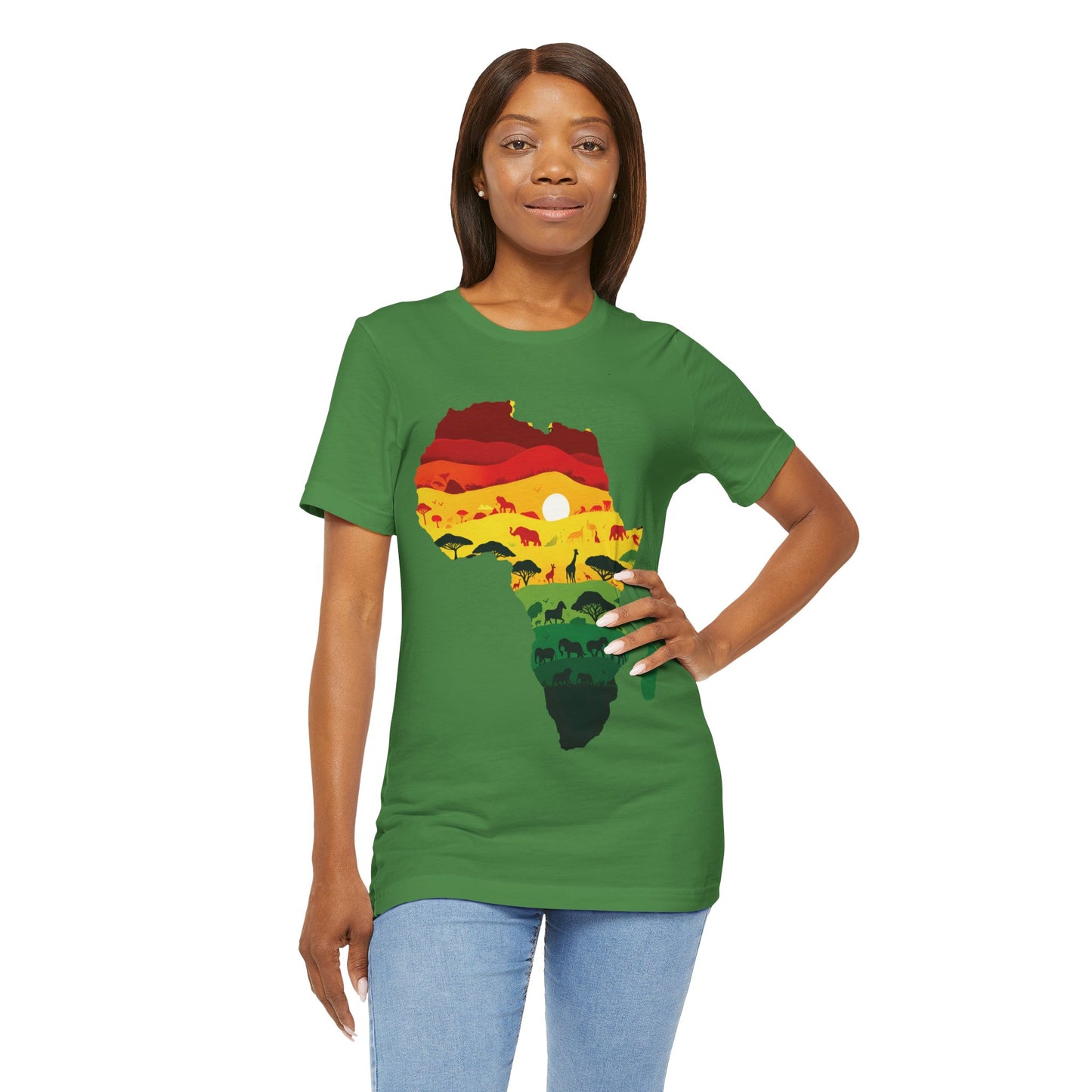 African Map Unisex Jersey Short Sleeve T-Shirt - Embrace Your Roots - Black History Month Juneteenth