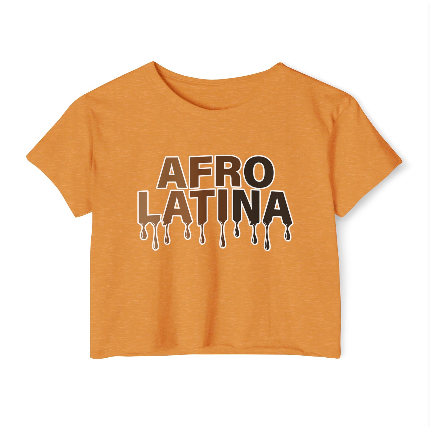 Afro Latina Pride Crop Top - African Diaspora Mixed with Latin - Biracial Acceptance T-Shirt - Embrace Your Culture