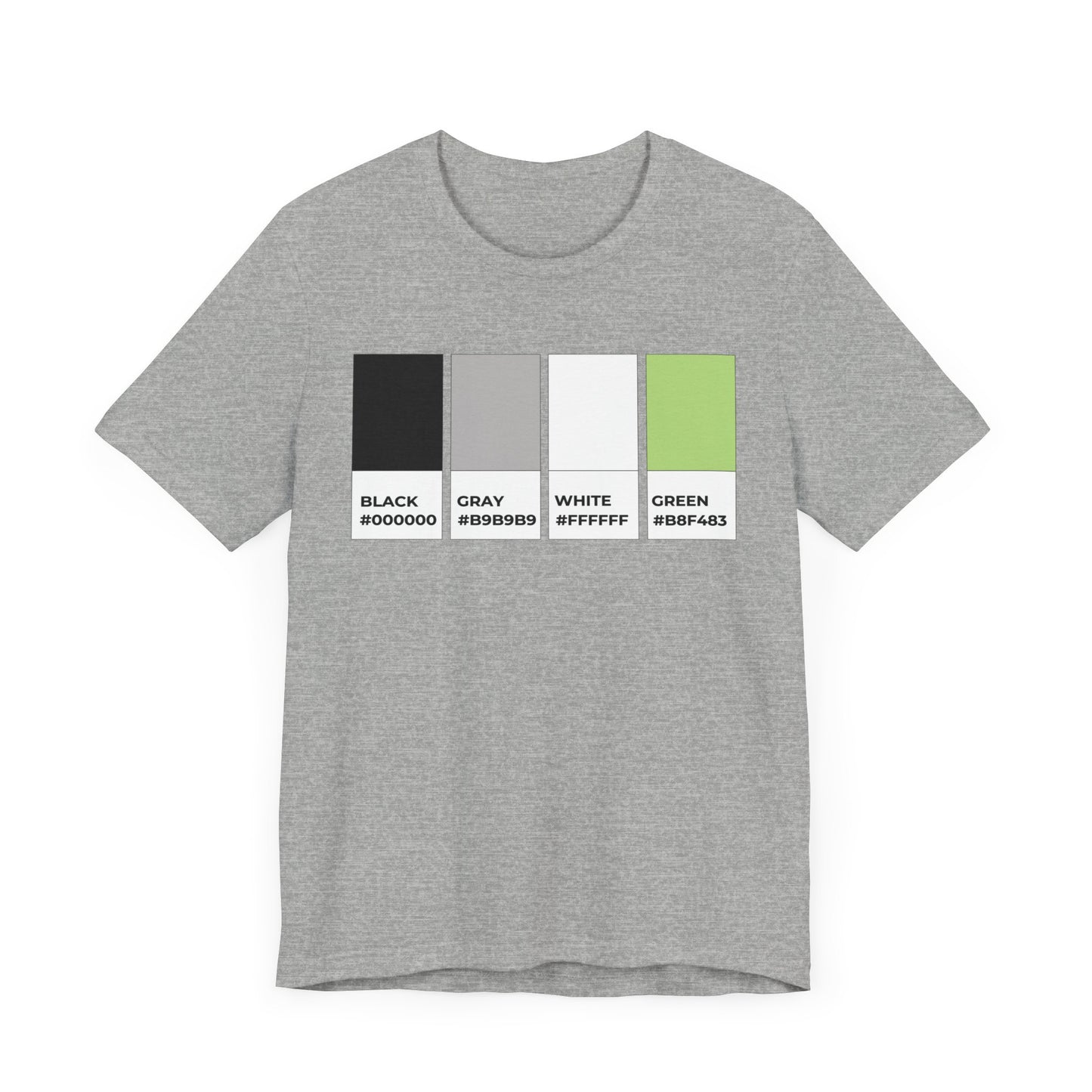 Funny Agender Pride Flag Pantone Colors Unisex Jersey Short Sleeve T-Shirt