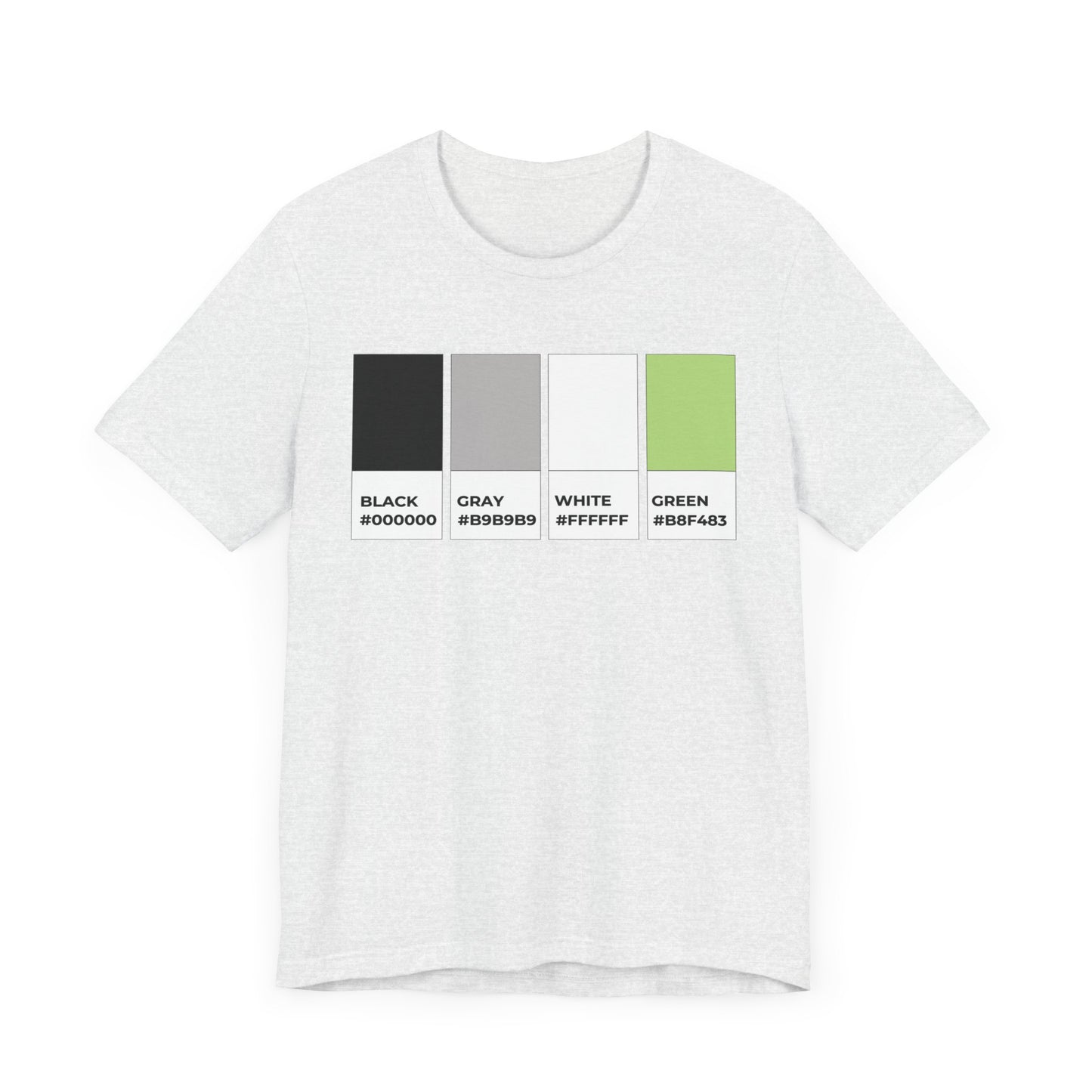 Funny Agender Pride Flag Pantone Colors Unisex Jersey Short Sleeve T-Shirt