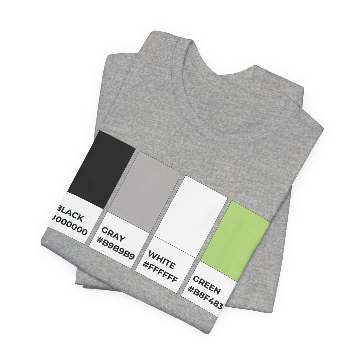 Funny Agender Pride Flag Pantone Colors Unisex Jersey Short Sleeve T-Shirt