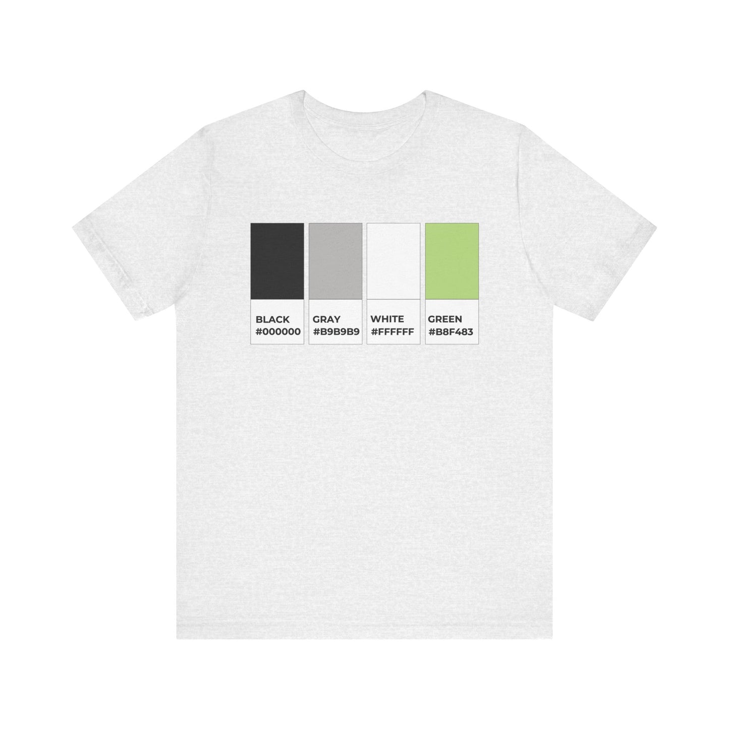 Funny Agender Pride Flag Pantone Colors Unisex Jersey Short Sleeve T-Shirt