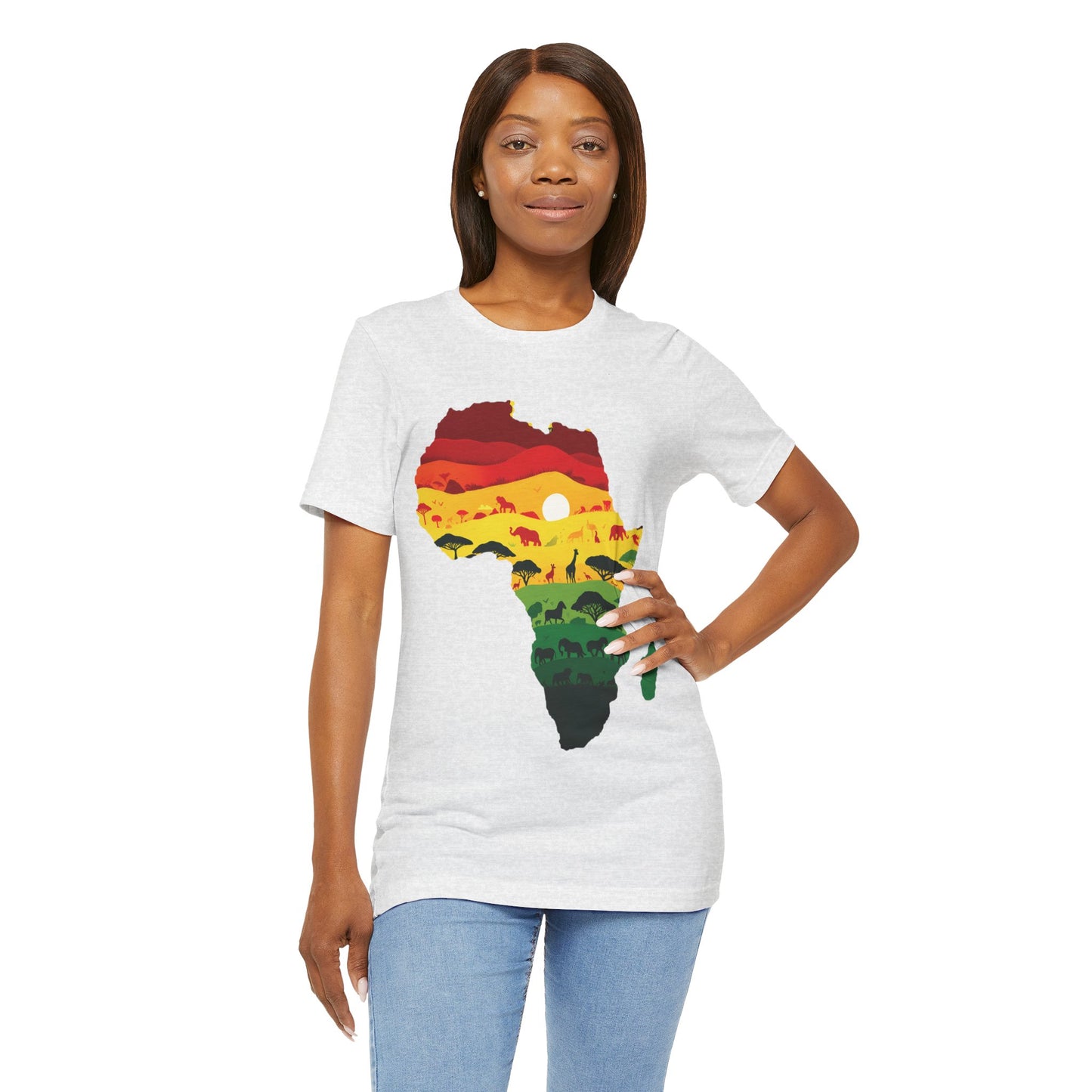 African Map Unisex Jersey Short Sleeve T-Shirt - Embrace Your Roots - Black History Month Juneteenth