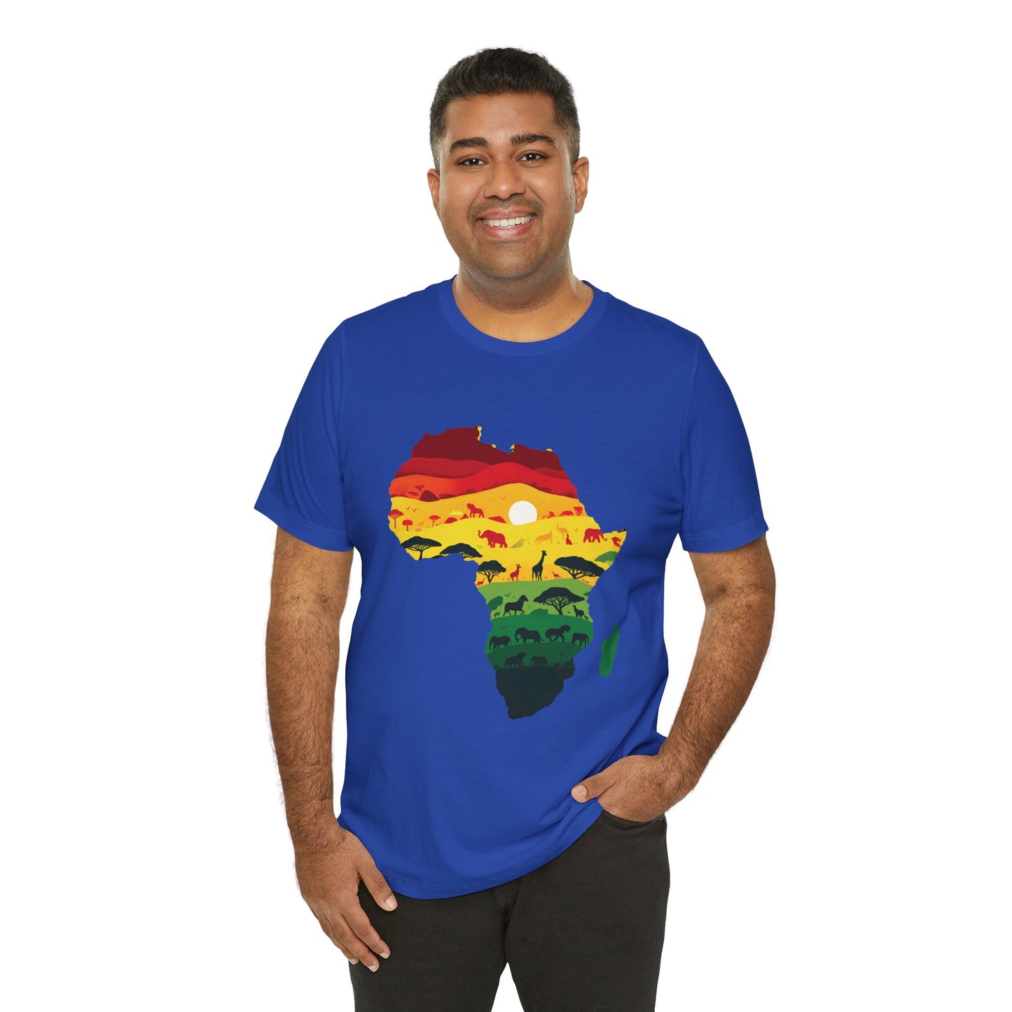 African Map Unisex Jersey Short Sleeve T-Shirt - Embrace Your Roots - Black History Month Juneteenth