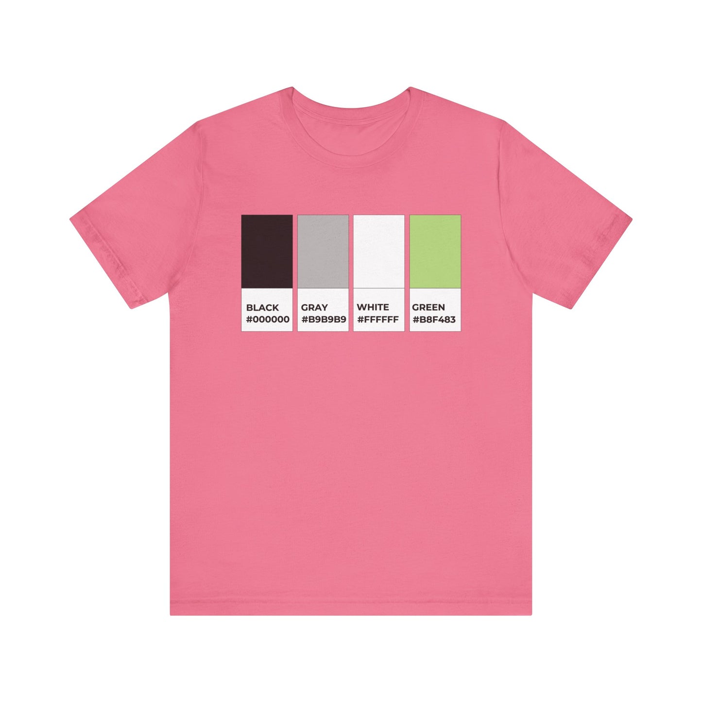 Funny Agender Pride Flag Pantone Colors Unisex Jersey Short Sleeve T-Shirt