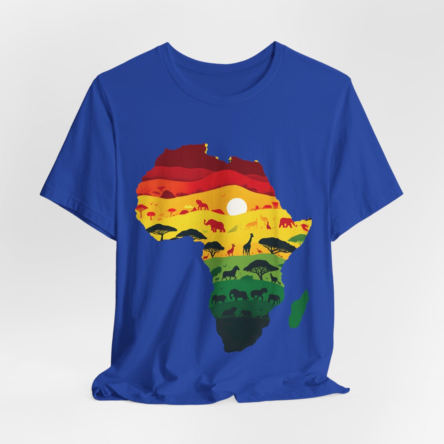 African Map Unisex Jersey Short Sleeve T-Shirt - Embrace Your Roots - Black History Month Juneteenth